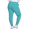 image:imageCherokee Infinity Womens Mid Rise Jogger Scrub Pants RibKnit Waist 6 Pockets 360 Stretch MoistureWicking  CK080ATeal Blue