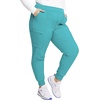 image:imageCherokee Infinity Womens Mid Rise Jogger Scrub Pants RibKnit Waist 6 Pockets 360 Stretch MoistureWicking  CK080ATeal Blue