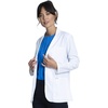 image:imageCherokee Lab Coat Women 28 amp 30 Medical Scrub Consultation Lab Coat Long Sleeve with 3 Pockets Easy Care  CK451White
