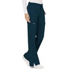 image:imageCherokee WW Revolution Scrub Pants for Women Mid Rise Flare Pant 5 PocketsCaribbean Blue