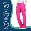 image:imageCherokee WW Revolution Scrub Pants for Women Mid Rise Flare Pant 5 PocketsElectric Pink