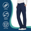 image:imageCherokee WW Revolution Scrub Pants for Women Mid Rise Flare Pant 5 PocketsNavy