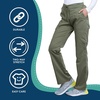 image:imageCherokee WW Revolution Scrub Pants for Women Mid Rise Flare Pant 5 PocketsOlive