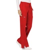 image:imageCherokee WW Revolution Scrub Pants for Women Mid Rise Flare Pant 5 PocketsRed
