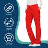 image:imageCherokee WW Revolution Scrub Pants for Women Mid Rise Flare Pant 5 PocketsRed
