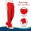 image:imageCherokee WW Revolution Scrub Pants for Women Mid Rise Flare Pant 5 PocketsRed