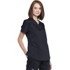 image:imageCherokee WW Revolution Scrub Tops Women V Neck Tuckable Shirt 1 PocketBlack