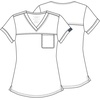 image:imageCherokee WW Revolution Scrub Tops Women V Neck Tuckable Shirt 1 PocketCiel