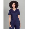 image:imageCherokee WW Revolution Scrub Tops Women V Neck Tuckable Shirt 1 PocketNavy
