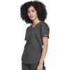 image:imageCherokee WW Revolution Scrub Tops Women V Neck Tuckable Shirt 1 PocketPewter