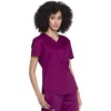 image:imageCherokee WW Revolution Scrub Tops Women V Neck Tuckable Shirt 1 PocketWine