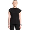 image:imageCherokee Infinity Scrub Tops Women Mock Neck Dolman Sleeves Nurse ShirtBlack