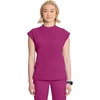 image:imageCherokee Infinity Scrub Tops Women Mock Neck Dolman Sleeves Nurse ShirtFuture Fuchsia
