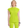 image:imageCherokee Infinity Scrub Tops Women Mock Neck Dolman Sleeves Nurse ShirtLime Time