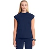 image:imageCherokee Infinity Scrub Tops Women Mock Neck Dolman Sleeves Nurse ShirtNavy