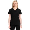 image:imageCherokee Infinity Scrub Tops Women VNeck Slim Fit 2 Pocket 360 StretchBlack