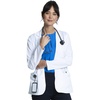 image:imageCherokee Lab Coat Women 28 amp 30 Medical Scrub Consultation Lab Coat Long Sleeve with 3 Pockets Easy Care  CK451White