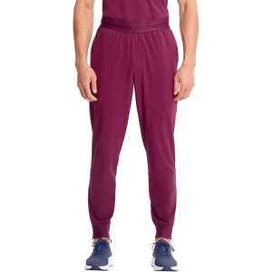 image:imageCherokee Infinity Mens Mid Rise Jogger Scrub Pants with 4 PocketsWine