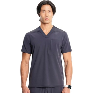 image:imageCherokee Infinity V Neck Mens Scrub Top 1 Pocket Classic FitPewter