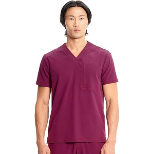 image:imageCherokee Infinity V Neck Mens Scrub Top 1 Pocket Classic FitWine